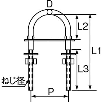 Uボルト ステンレス製 TRUSCO