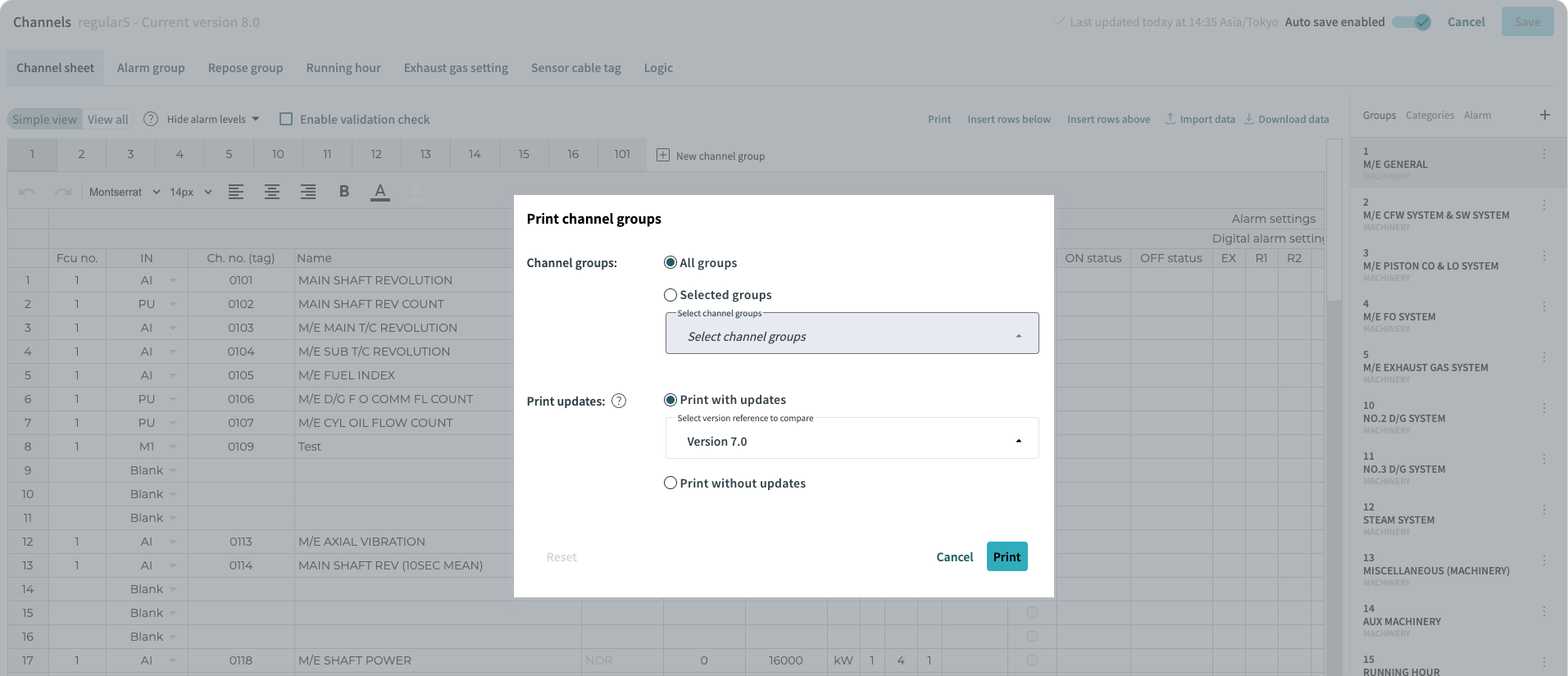 print dialog