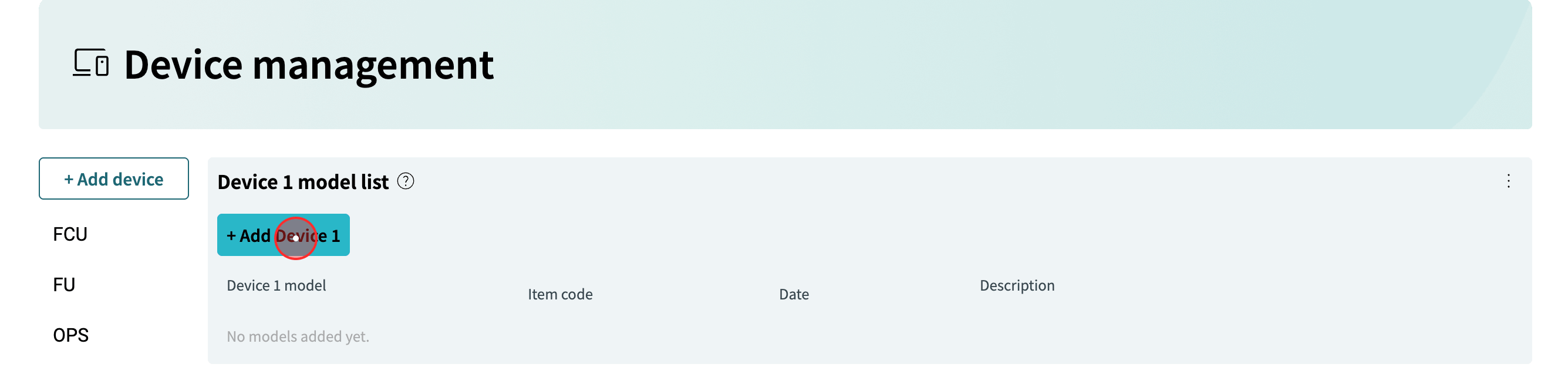 click on the blue button to open the new model dialog