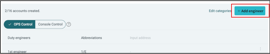 click on add engineer