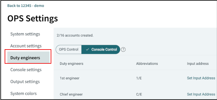 click on duty engineer