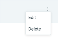 edit and delete