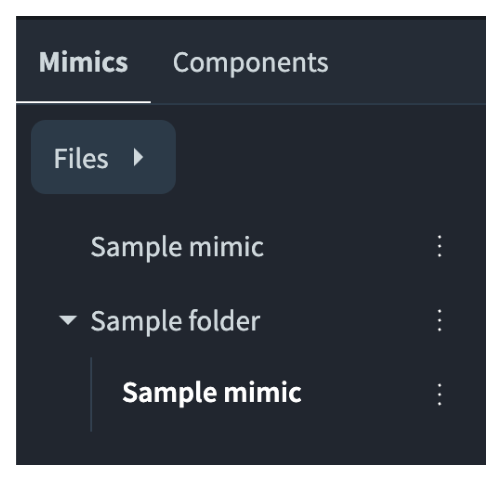 08 mimic created in folder