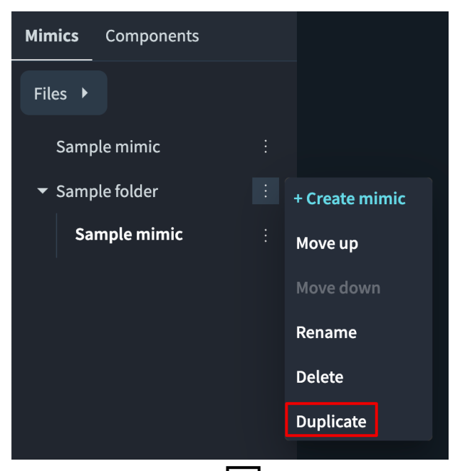 15 folder option menu duplicate