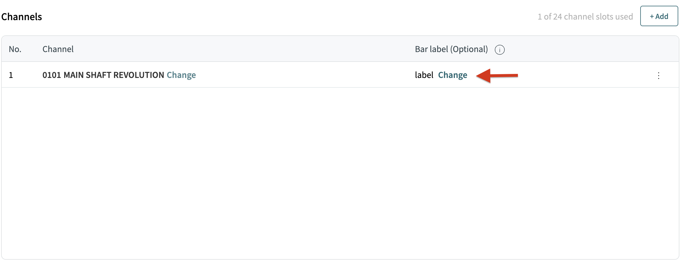 change bar label