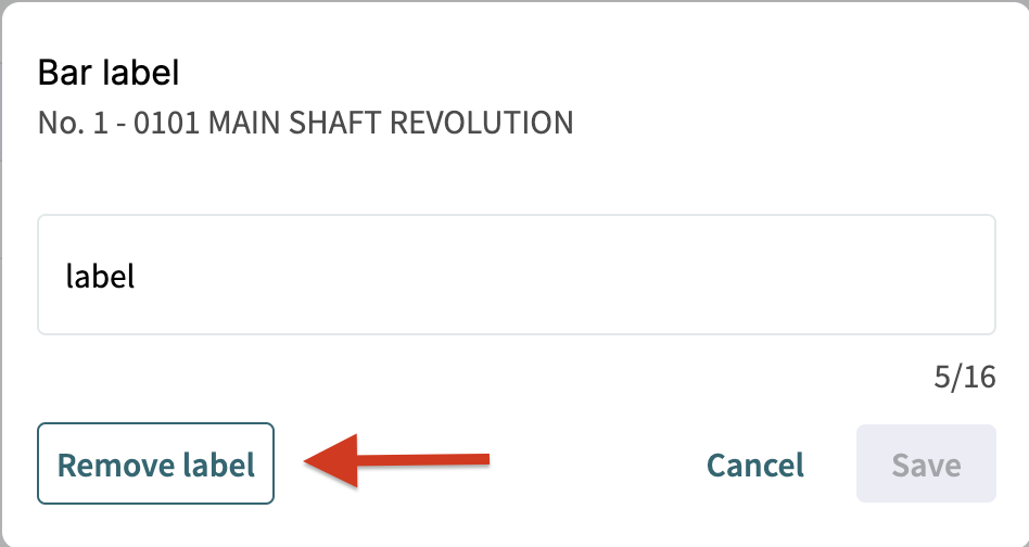 remove bar label