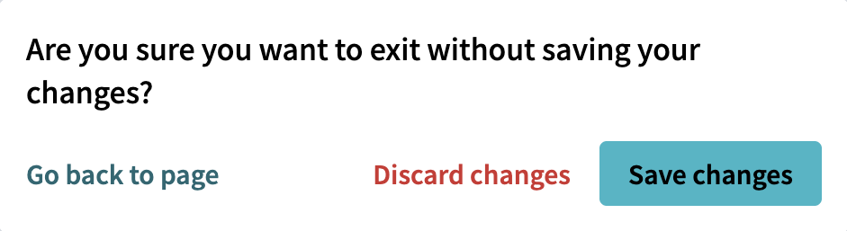 cancel confirmation dialog