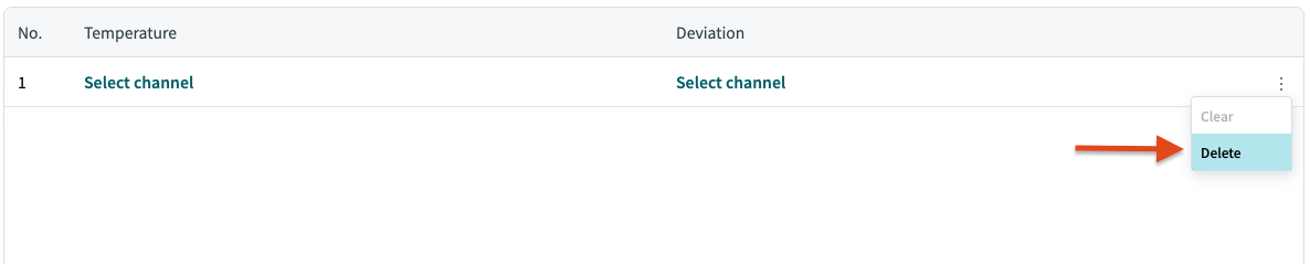 delete option