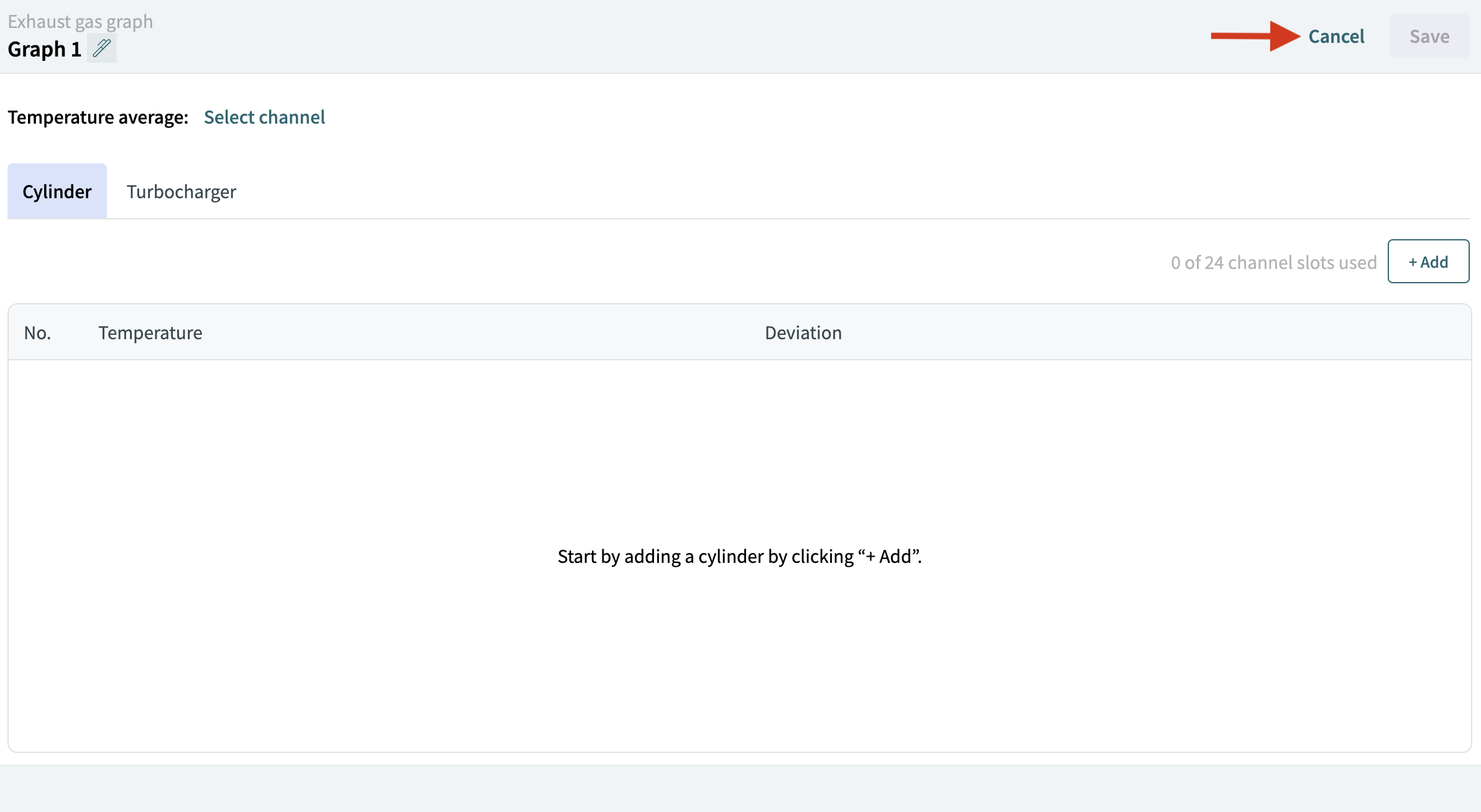 setting cancel button