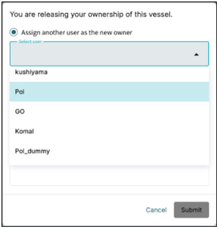 assigned others as owner
