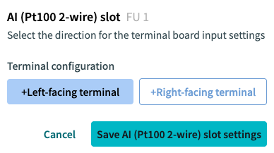 ai (pt100 2 wire) slot