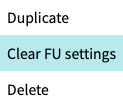 fu clear fu settings