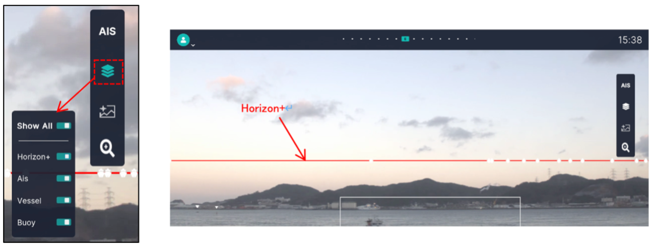 レイヤーボタン