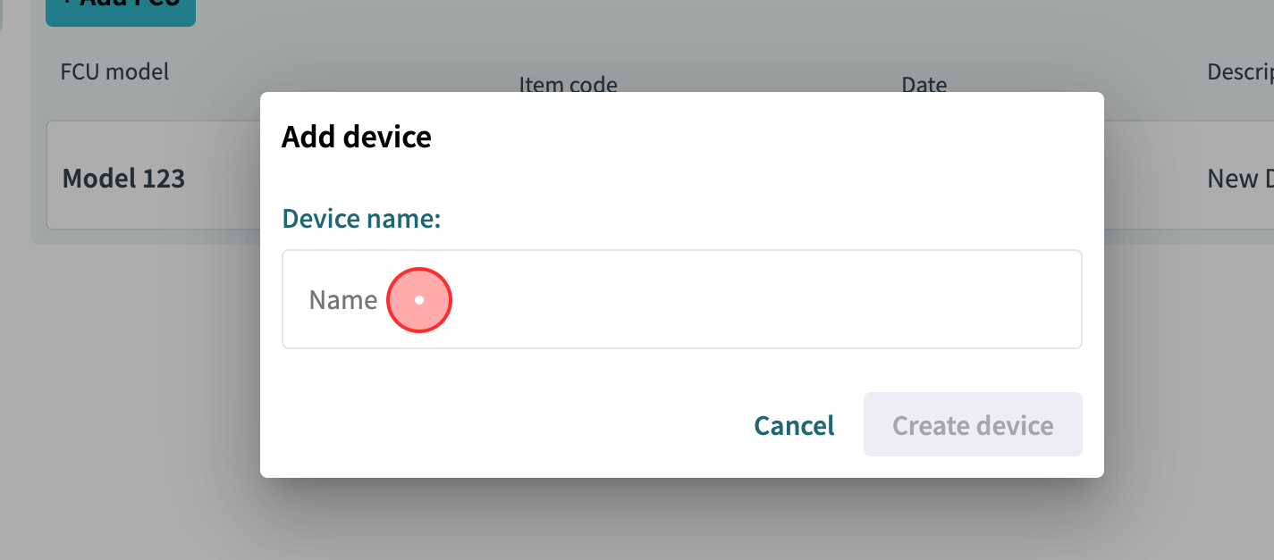 write a name for the device