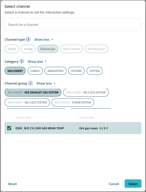 select average channel