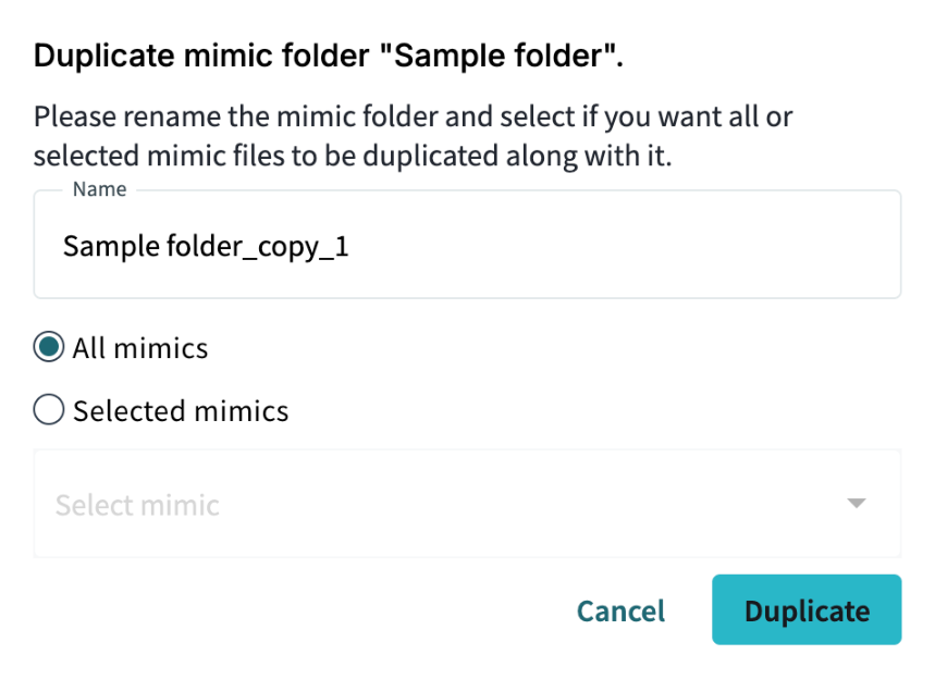 16 duplicate mimic folder window