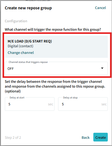 select trigger channels